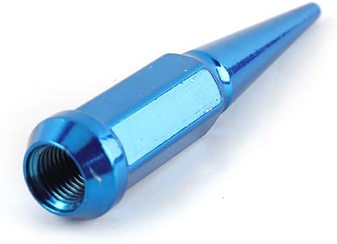 24 Pcs Blue Spike Lug Nuts with Key R22356
