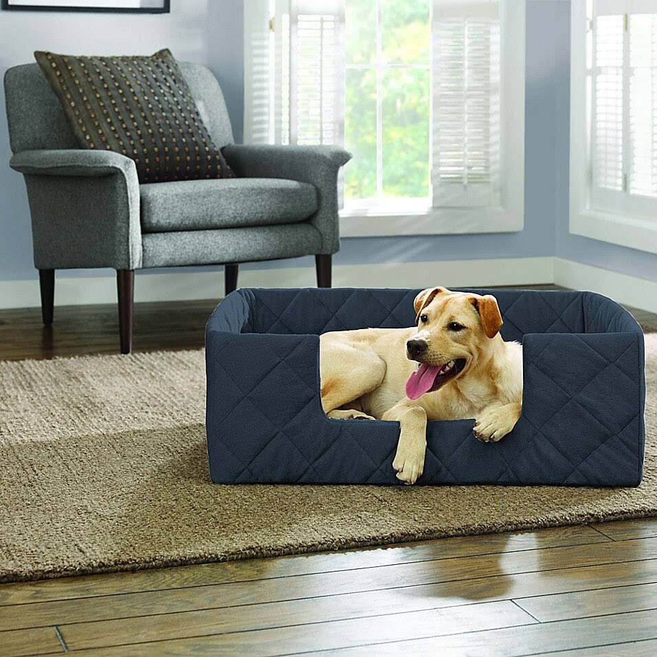 Large Blue Orthopedic Pet Bed Q393