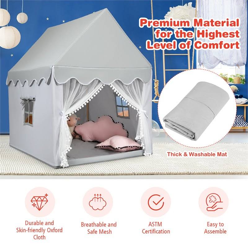Large Gray Kids Play Tent N5598