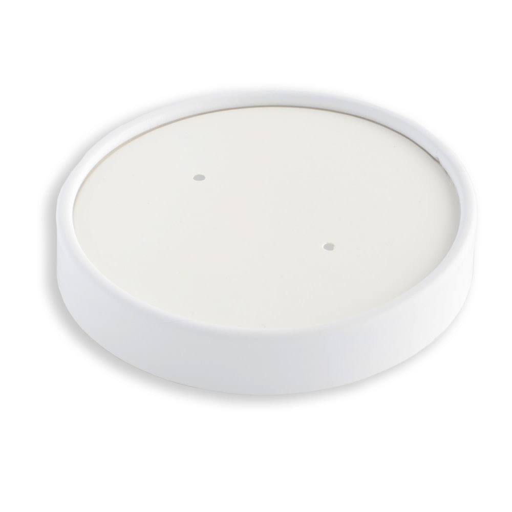 White Compostable Food Container Lids, 8 oz, Pack of 500 A150929