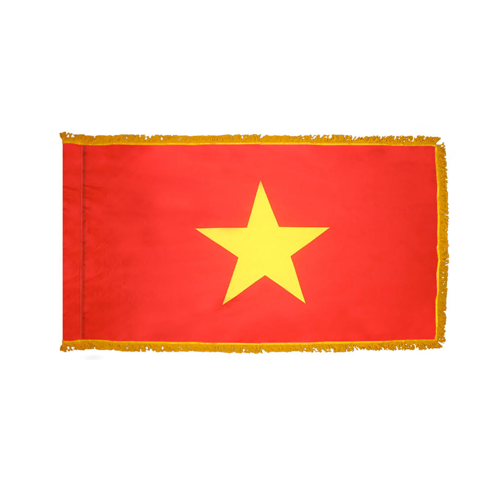 4x6 ft. Nylon Vietnam Flag Pole Hem and Fringe R825150