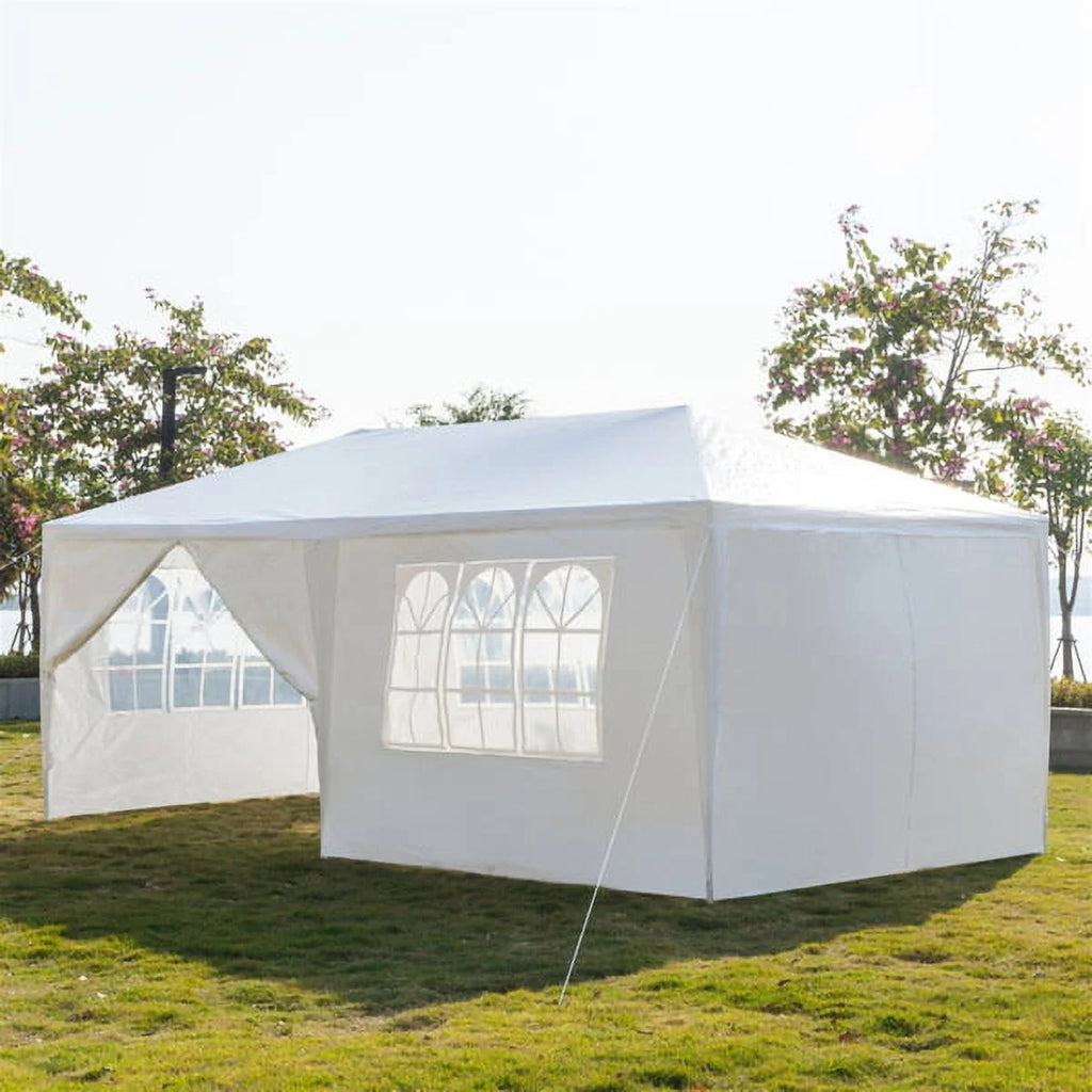 10x30ft White Canopy Tent with 7 Removable Sidewalls R819