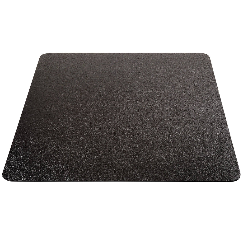 Black Rectangle Chair Mat for Low Pile Carpet, 45 x 53 Inches P801