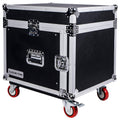 8-Space Pa/dj Rack Road Case with Slant Mixer Top and Casters Y932077