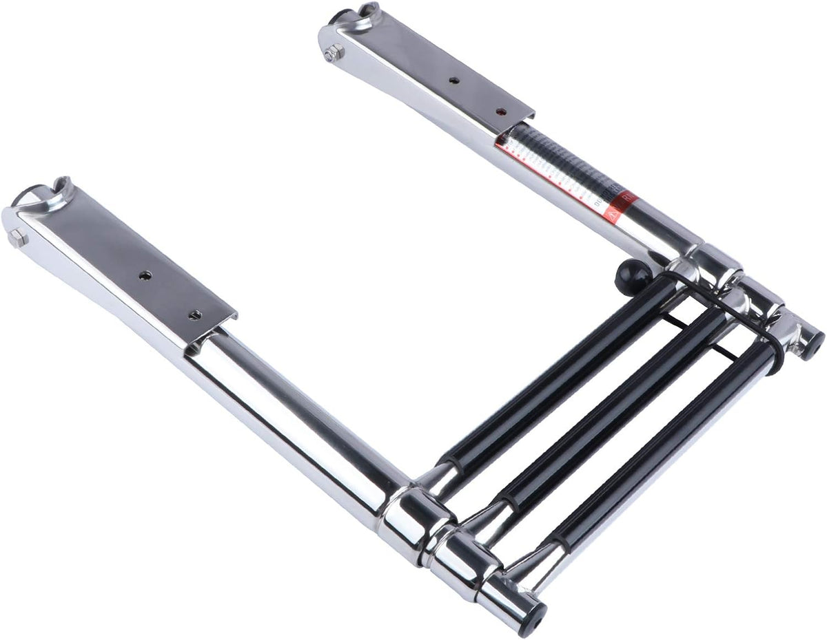 3 Step Folding Stainless Steel Swim Ladder, Pack of 2 X989