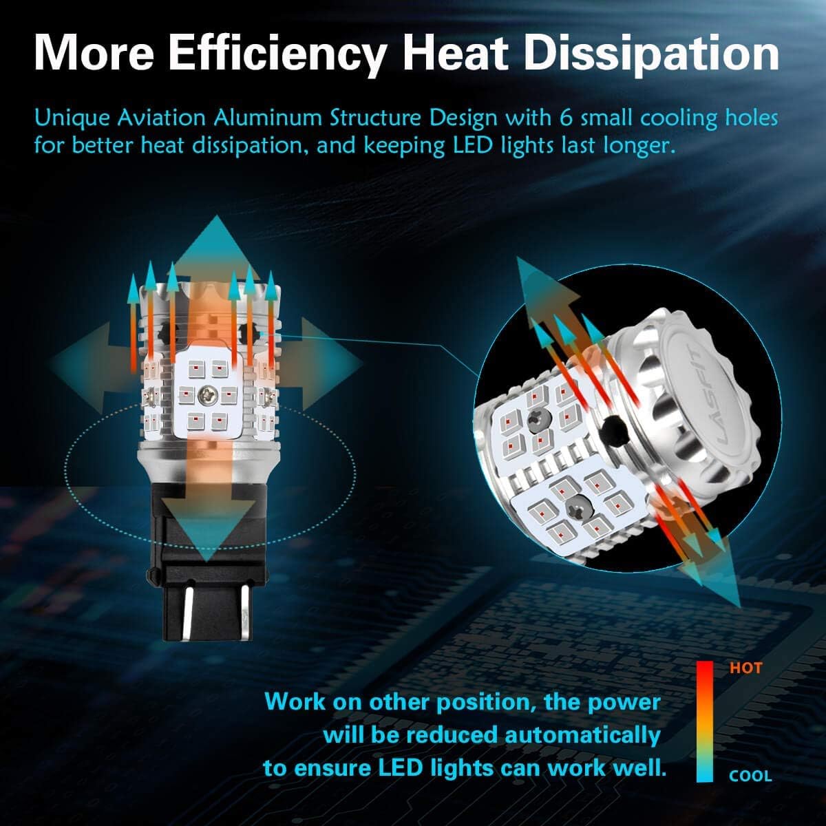 3157 LED Bulb Anti Flash Canbus Ready (2pcs) W498