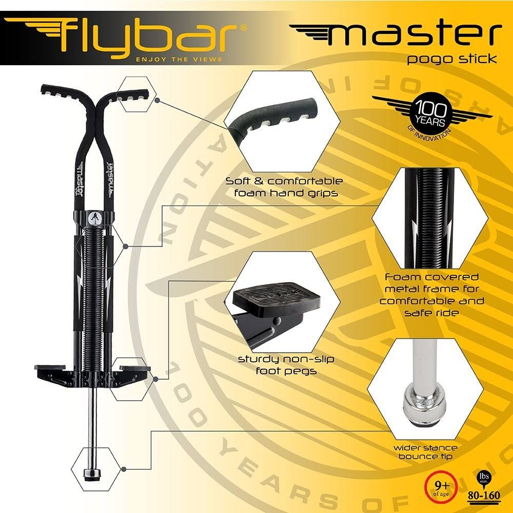 Black/Silver Foam Pogo Stick A45672