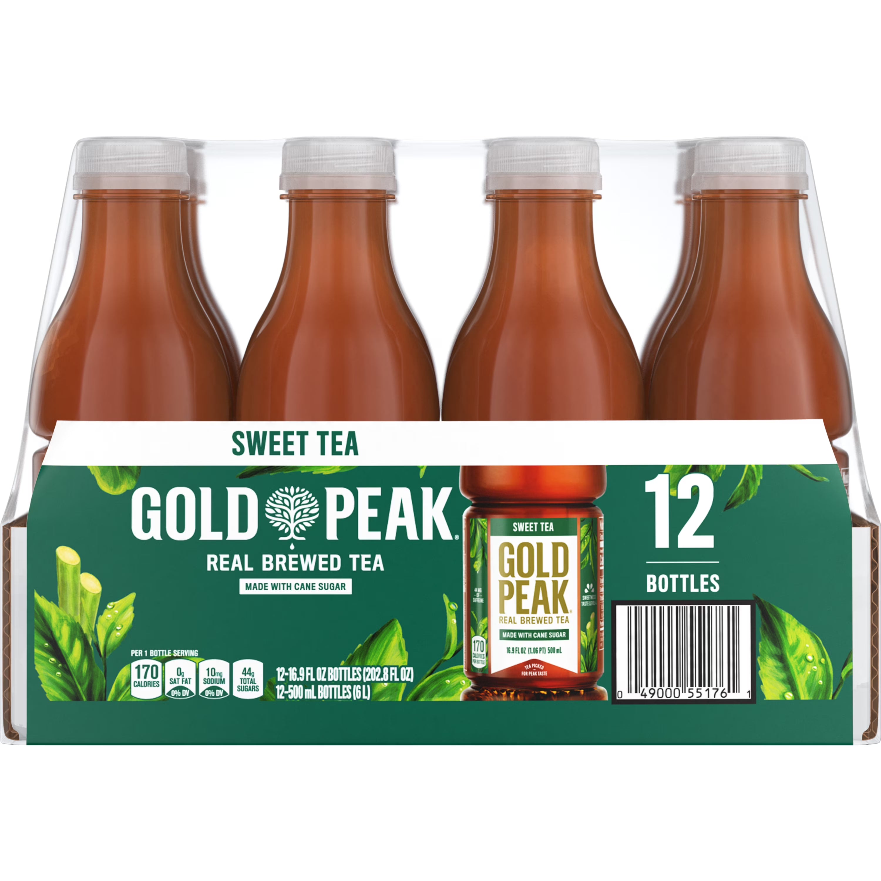 Sweetened Black Tea Bottles, 16.9 fl oz, 12 Pack L12866