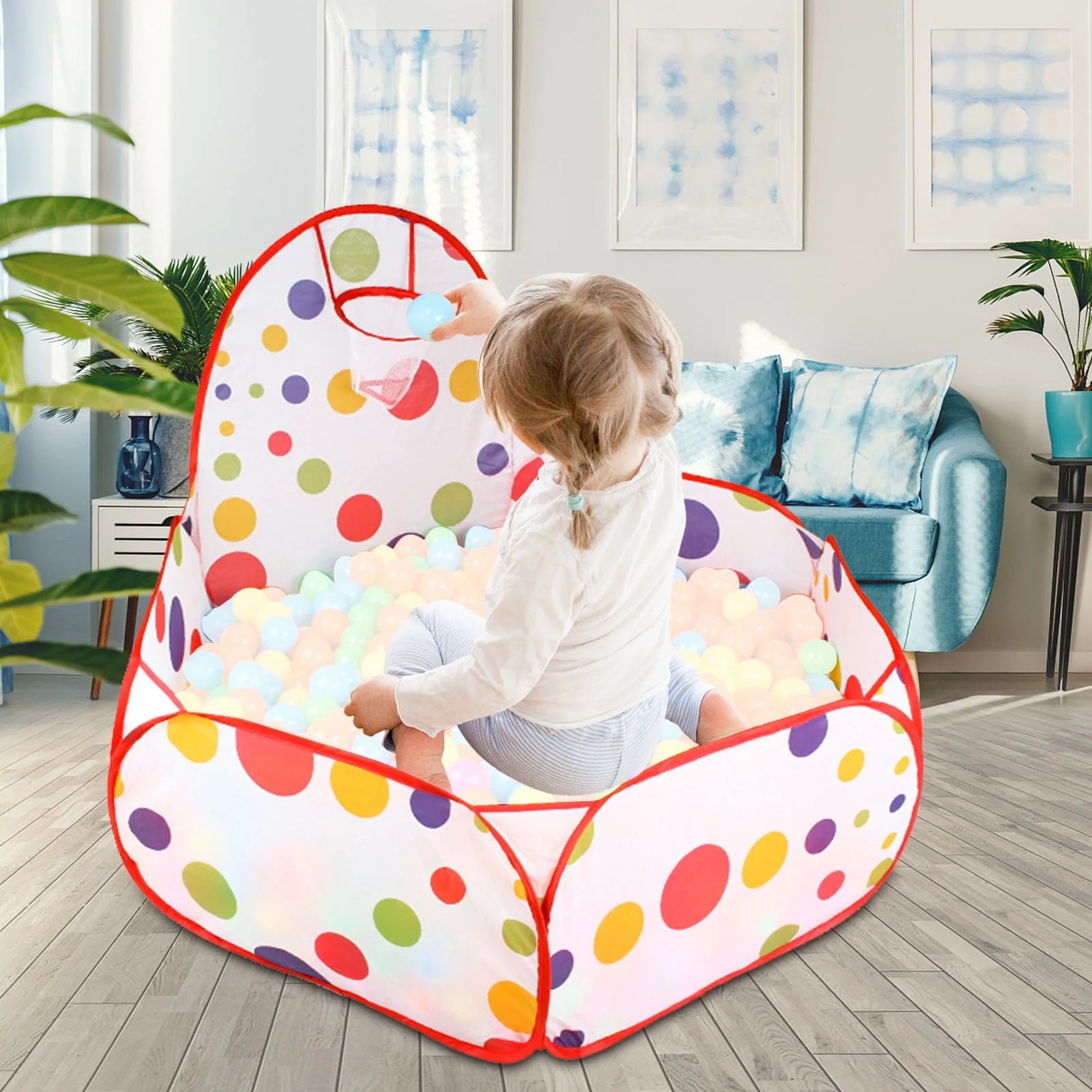 Ball Play Tent Playhouse Ball Pit Playpen G49478