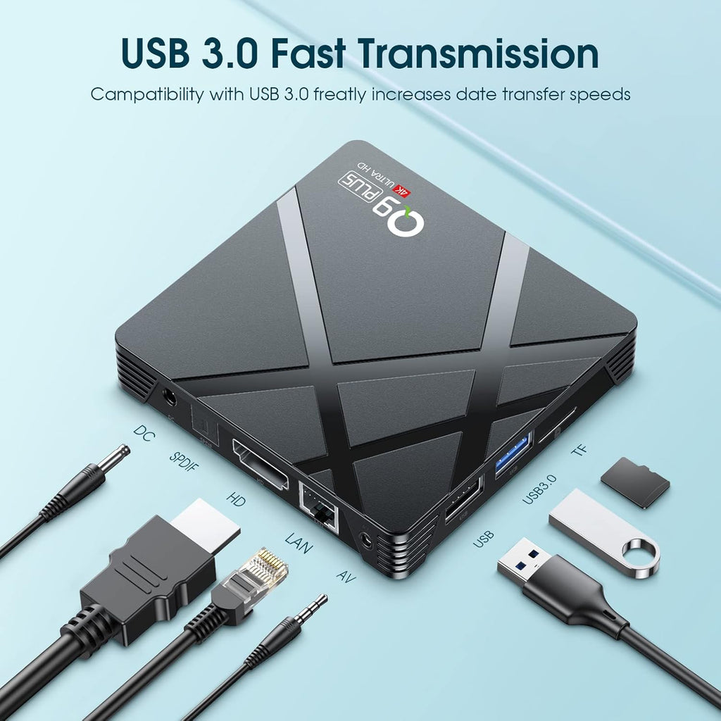 Android 11 TV Box 4GB RAM 32GB ROM RK3318 Quad-Core 6K HDR Digital Media Player Pack of 2 P147