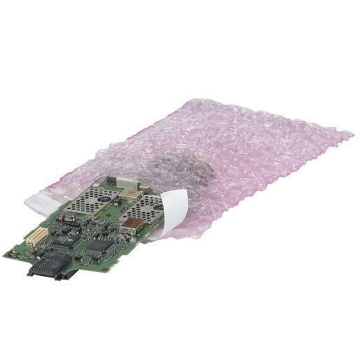 Anti-Static Bubble Pouches 10x22 x 15 1/2x22 Pink 250/Case T11767