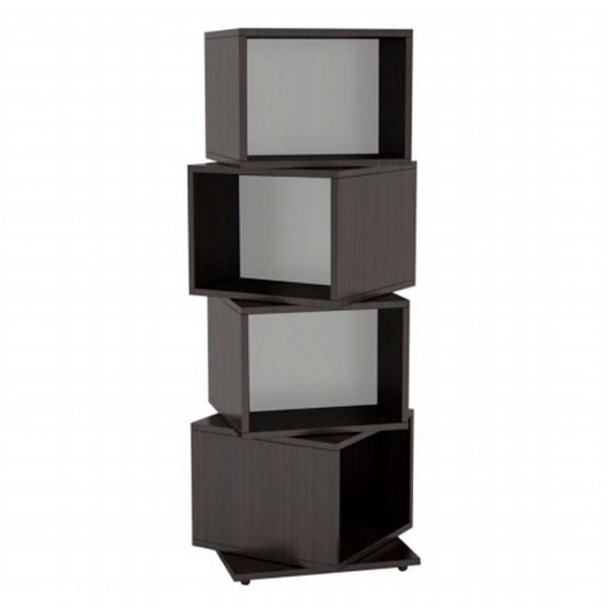 Espresso Rotating Cube Media Tower X5796