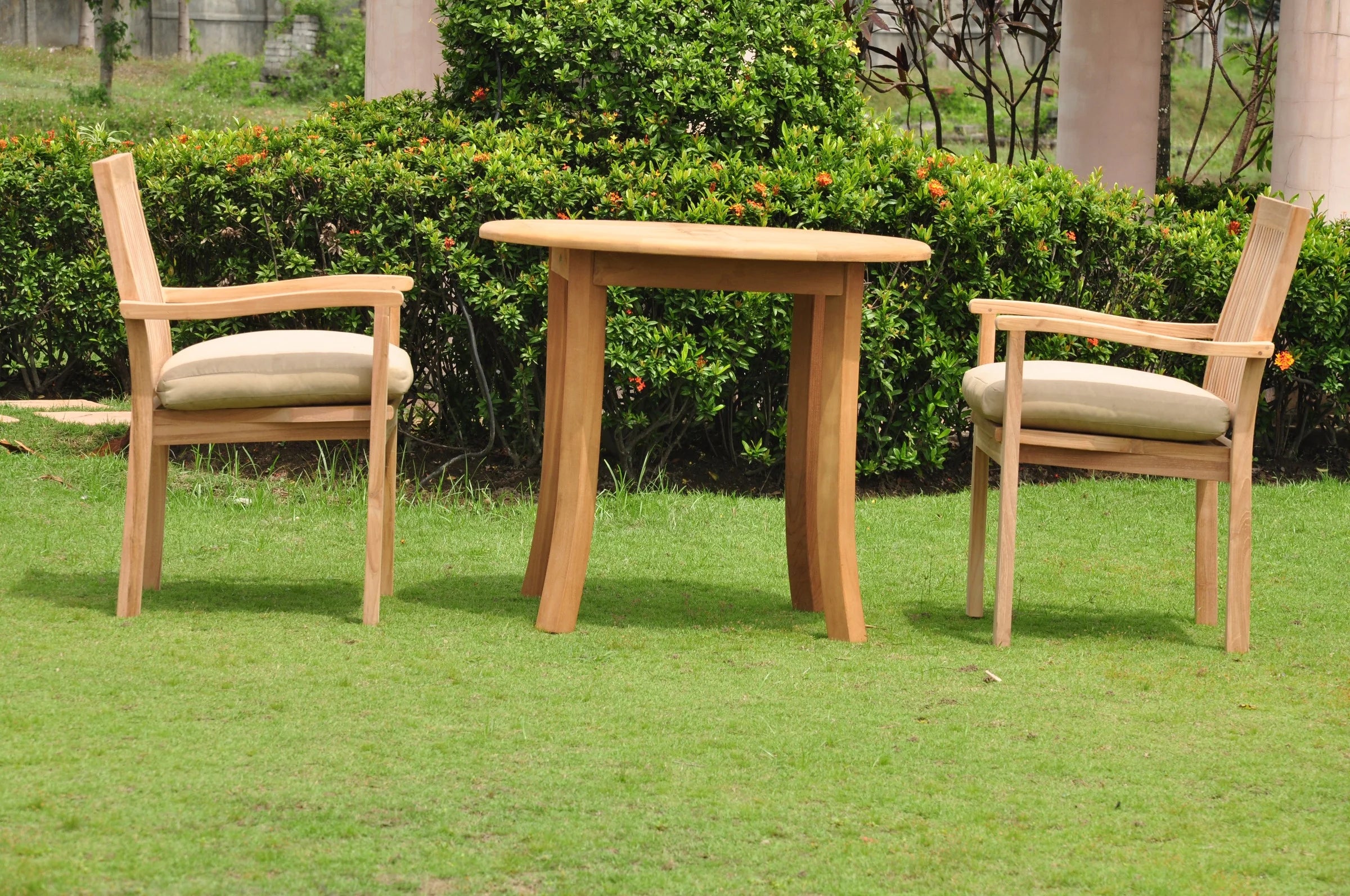 Teak 3 Pc Outdoor Dining Set T1059
