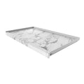 Single Threshold Shower Base in Calacatta White Q4101