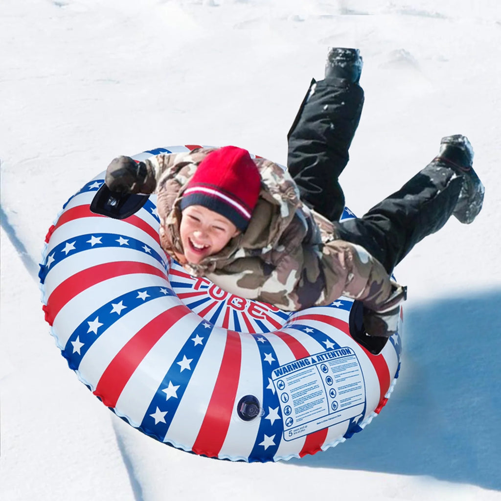 PVC Inflatable Snow Tube Ski Ring with Handle Q2960