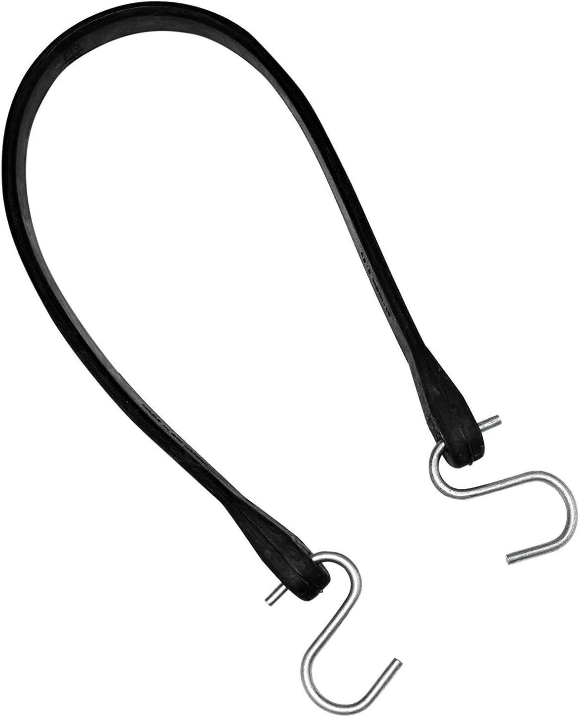 Natural Rubber Bungee Cords with Hooks 15" Pack of 50 K4384