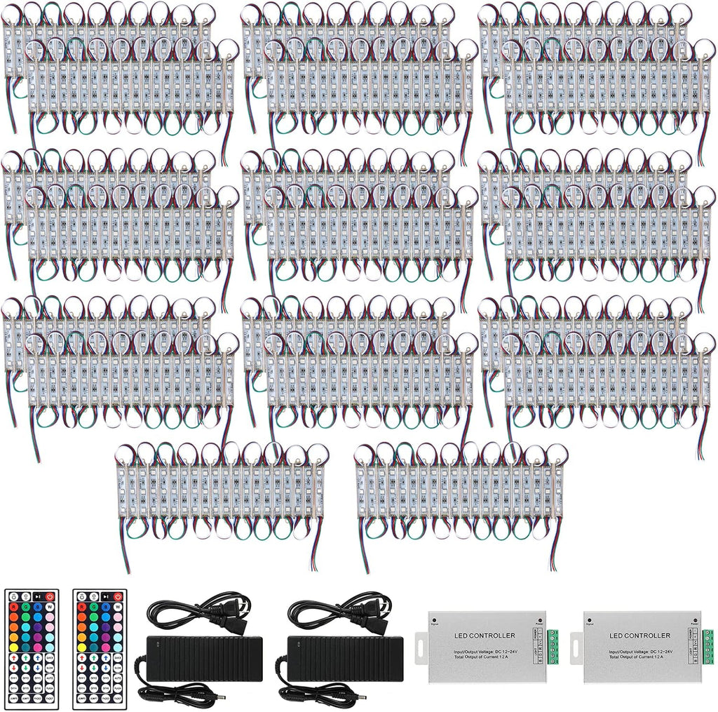 LED Storefront Lights 400pcs RGB with Remote Controller Waterproof Strip Lights Y341