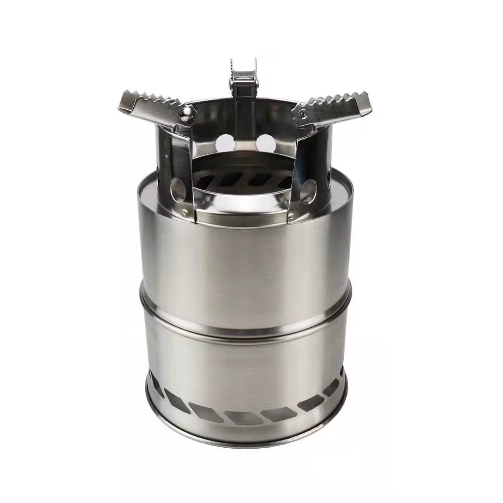 Outdoor Furnace Windproof Stainless Steel Portable Wood Stoves Y4393