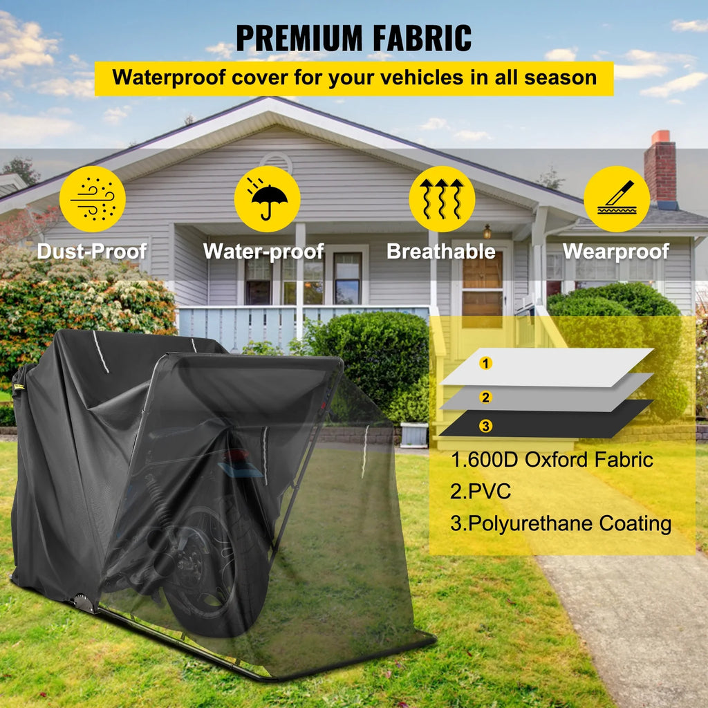 Portable Waterproof Motorcycle Storage Shed C292197