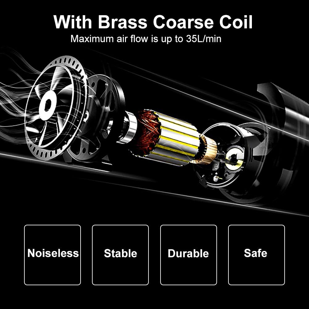 12V Portable Car Tire Inflator Air Compressor 100 PSI Pack of 2 A1127