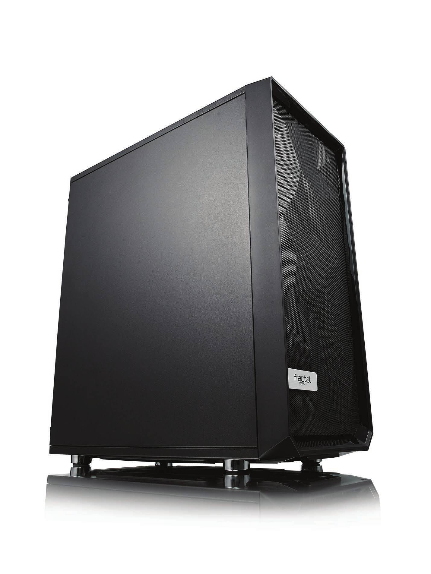 Black Compact Mid Tower Computer Case J6548