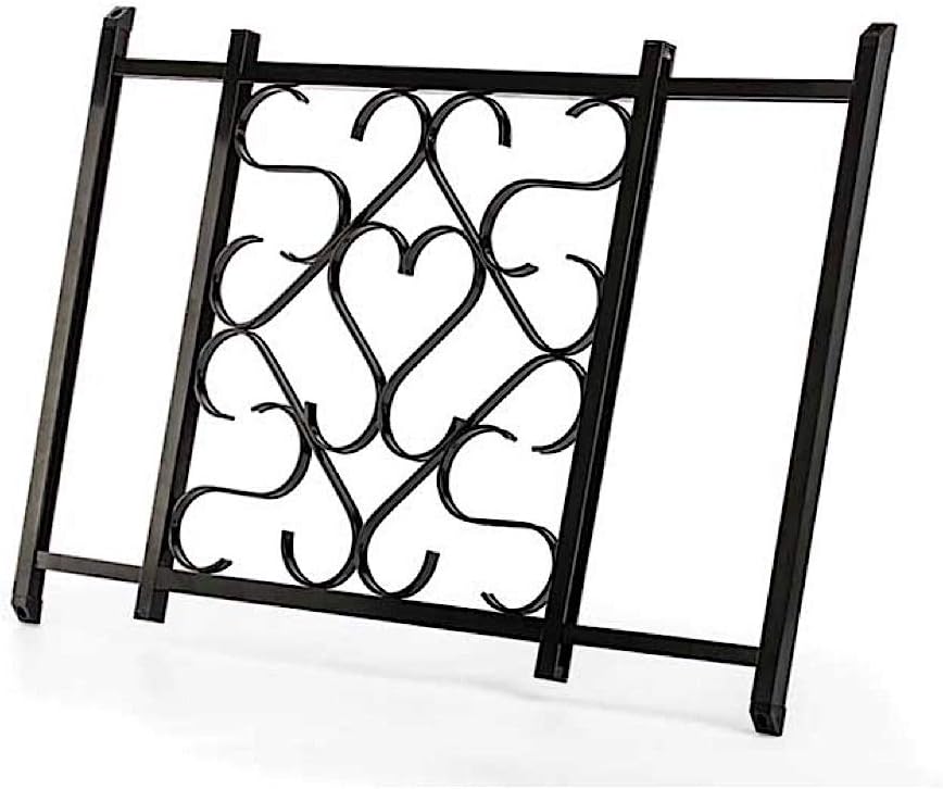 Black Adjustable Screen Door Grille Pack of 2 D426