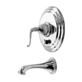 Satin Nickel Tub & Shower Trim Plate with Handle Z178929
