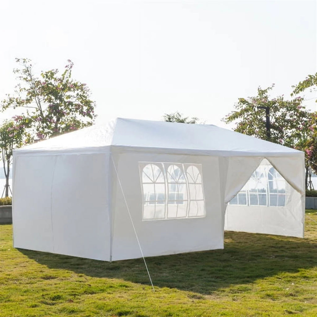 10x30ft White Canopy Tent with 7 Removable Sidewalls R819