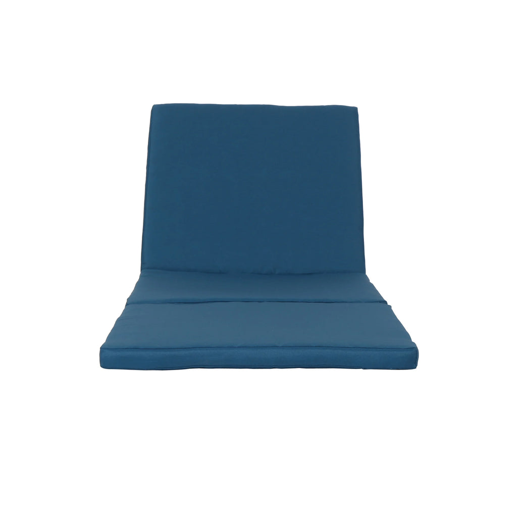 Blue Water Resistant Chaise Lounge Cushion Y331
