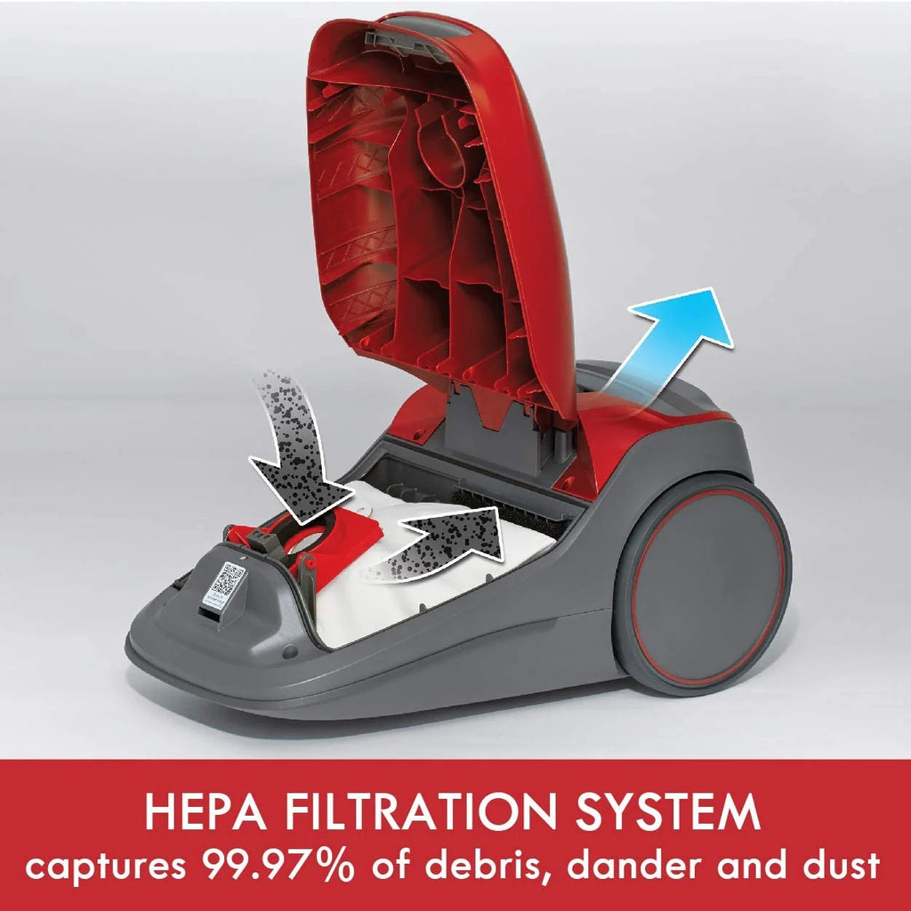 Red Bagged Canister Vacuum Cleaner L3213