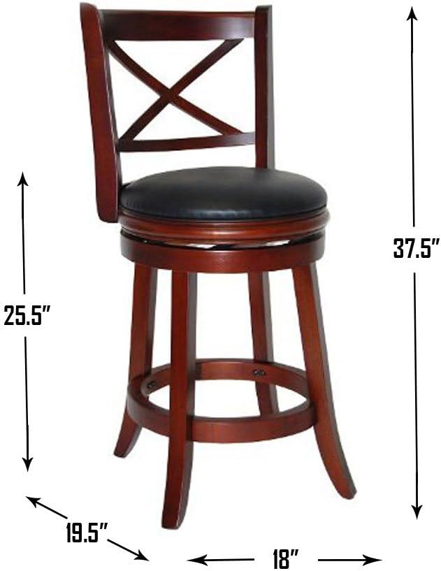Cappuccino 29-Inch Swivel Stool S7166