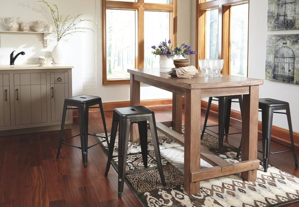 26 Barstool Set of 4 Gray H194