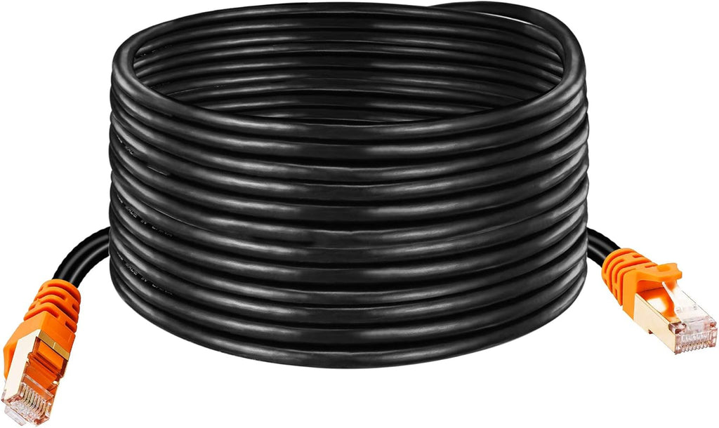 Cat 7 Outdoor Ethernet Cable 200 ft Heavy Duty Double Shielded Waterproof Direct Burial Ethernet Cable Y4886