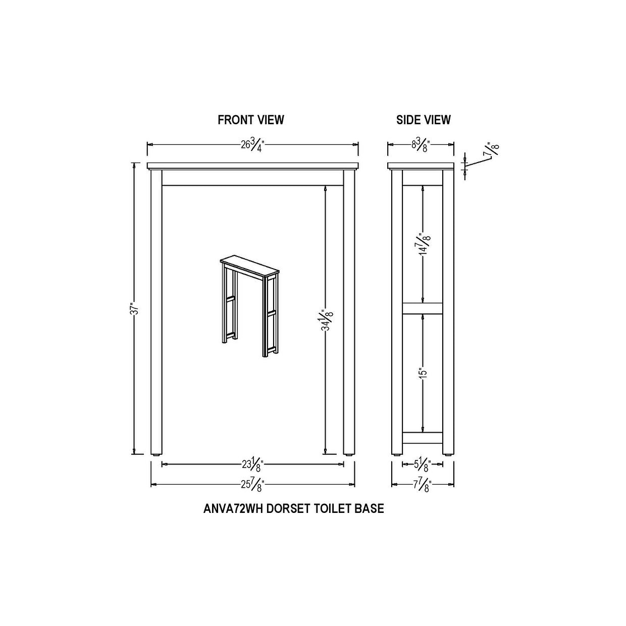 Over-the-Toilet Storage with Glass Doors X652