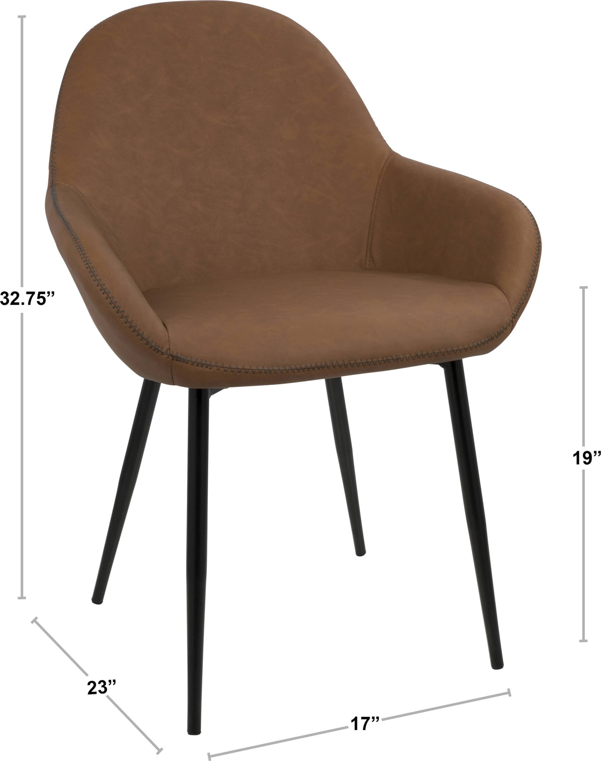 Grey/Black Dining Chair (Set of 2) H43590