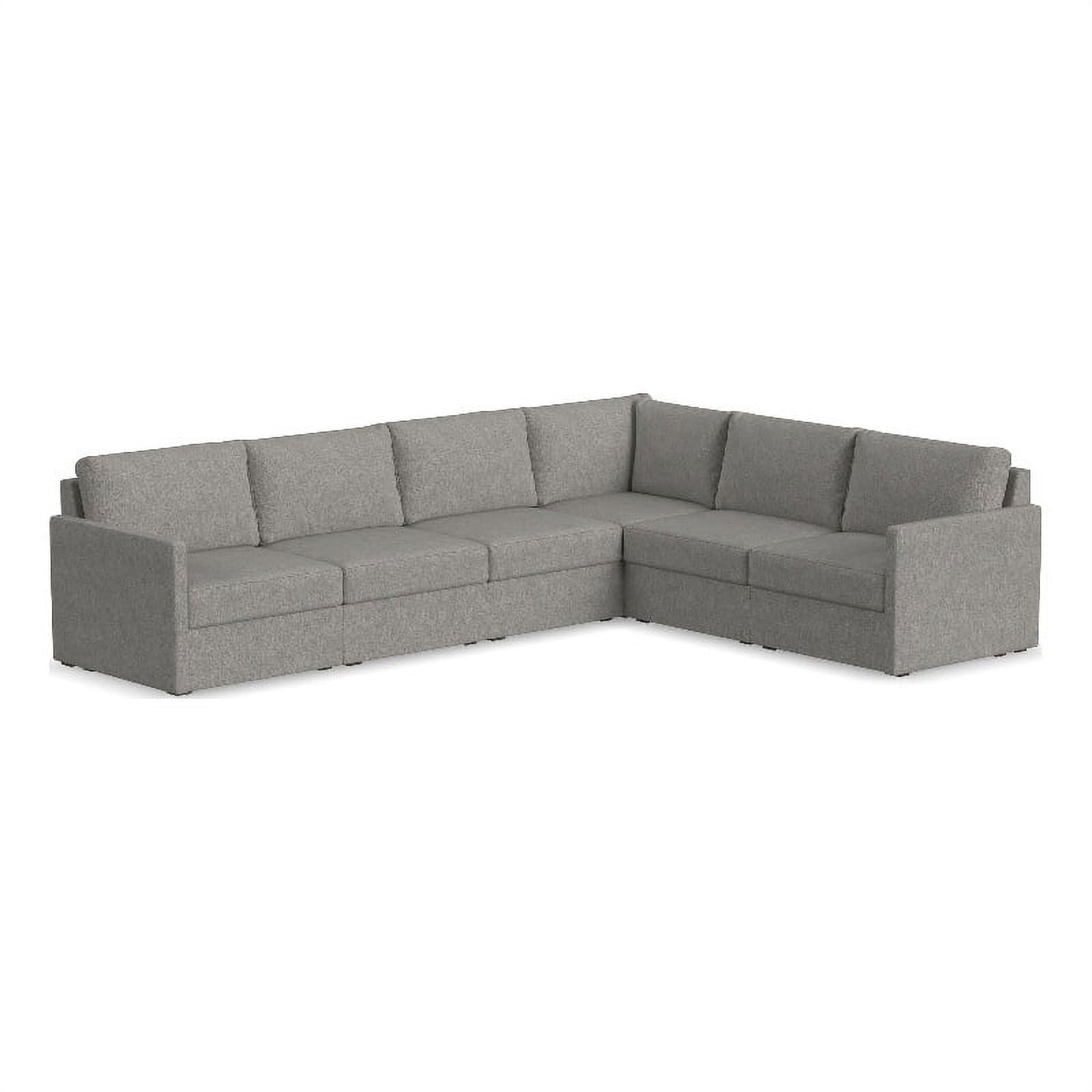 Gray 6 Seat Sectional with Performance Fabric A56521