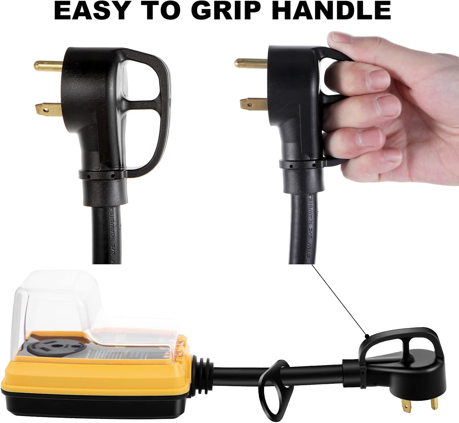 30 Amp RV Surge Protector with Waterproof Cover W208