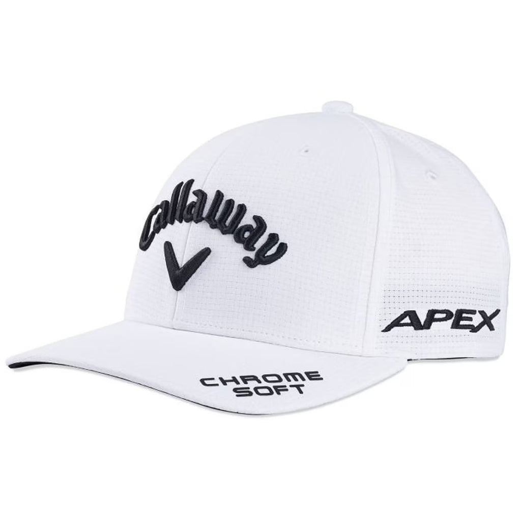 White Adjustable Golf Hat K779