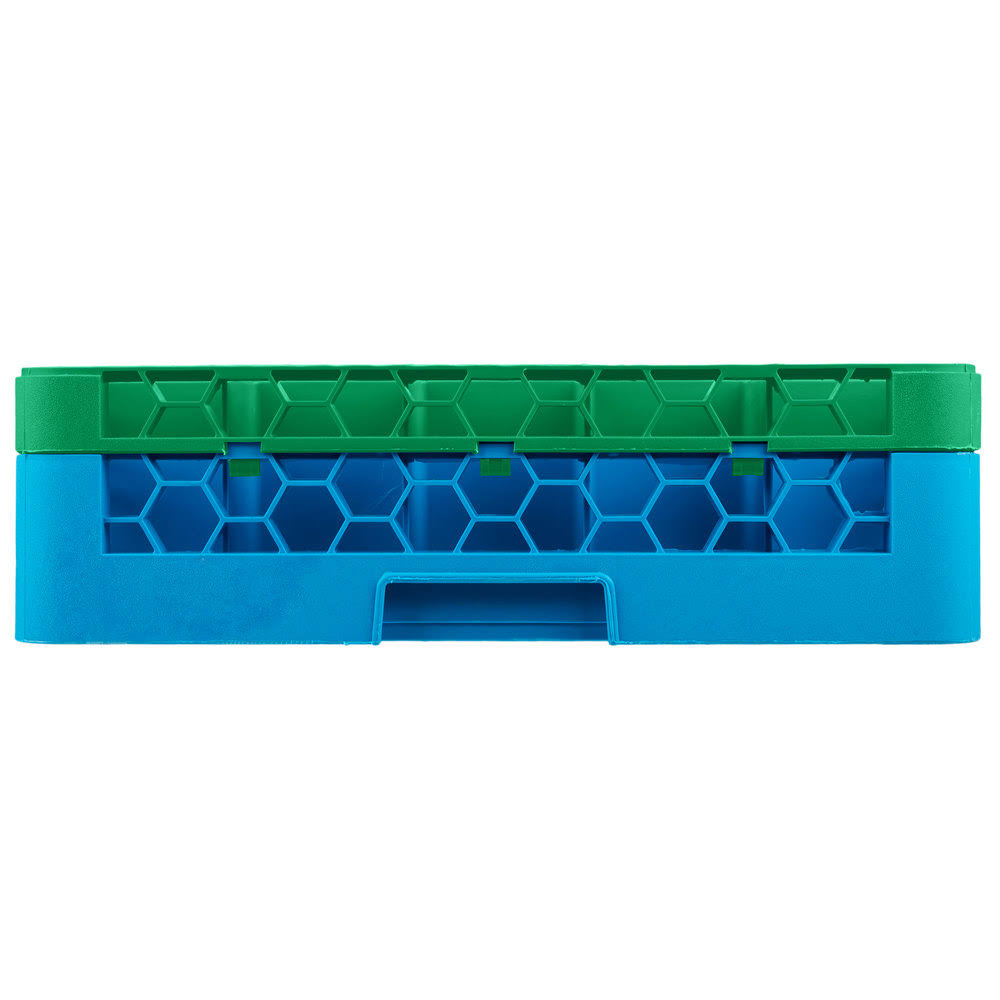 Green Color-Coded Glass Rack with 1 Extender V2291