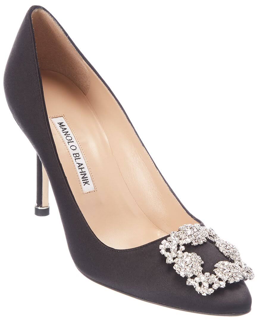 Black Satin Pump U646