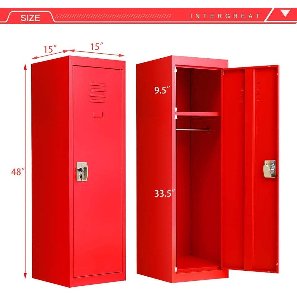 Orange Metal Locker B765255