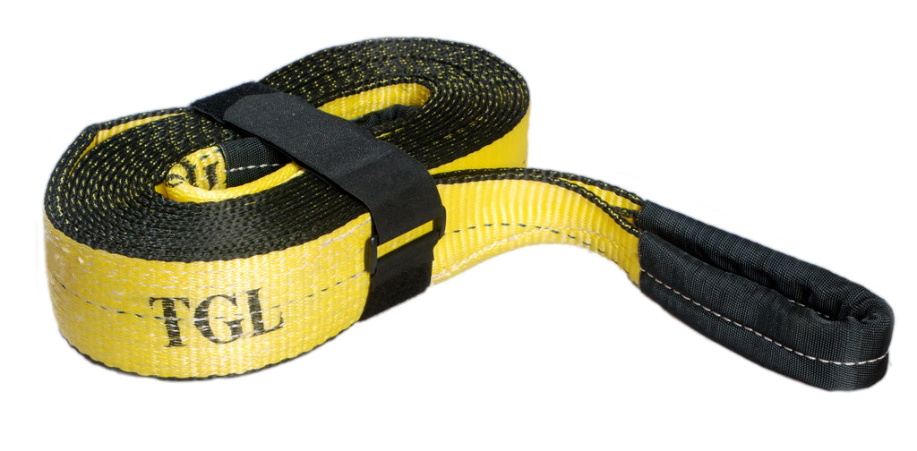 3 inch 20 Foot Tow Strap, Polyester, 30,000 Pound Capacity with Reusable Storage Strap E65386