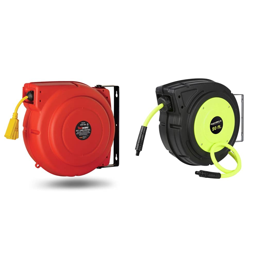 Extension Cord Reel Retractable 12AWG x 65' Heavy Duty Cable G52350