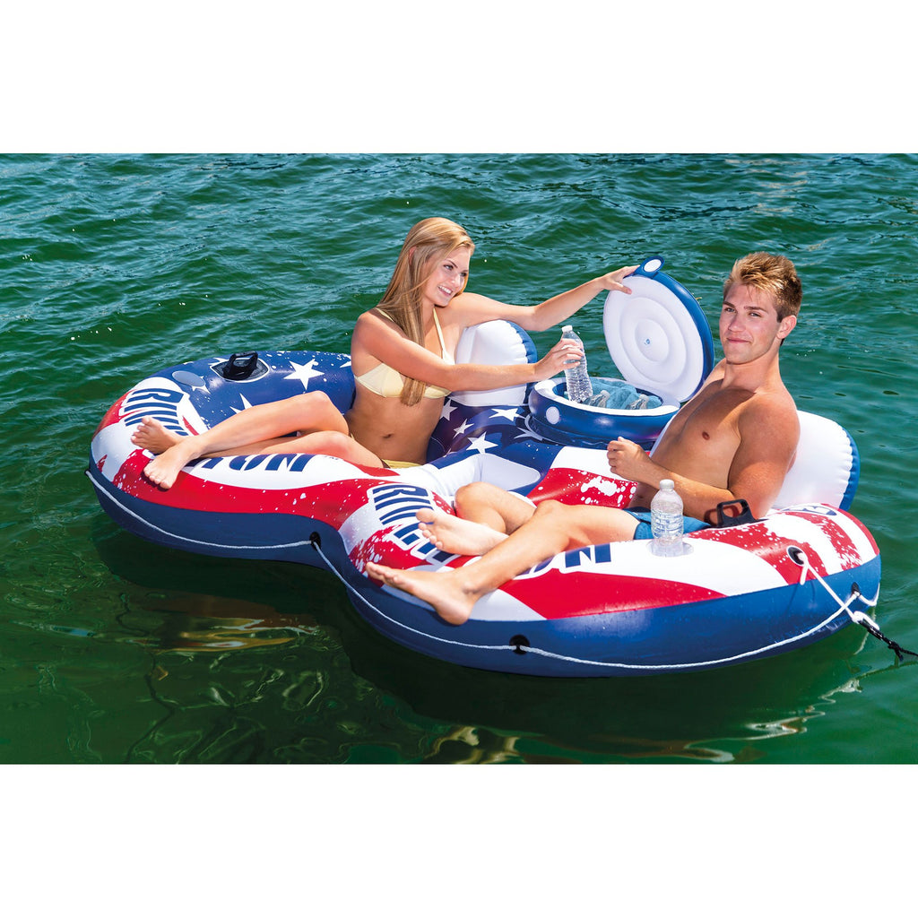American Flag Inflatable Float & Inflatable Beverage Cooler Float B37098