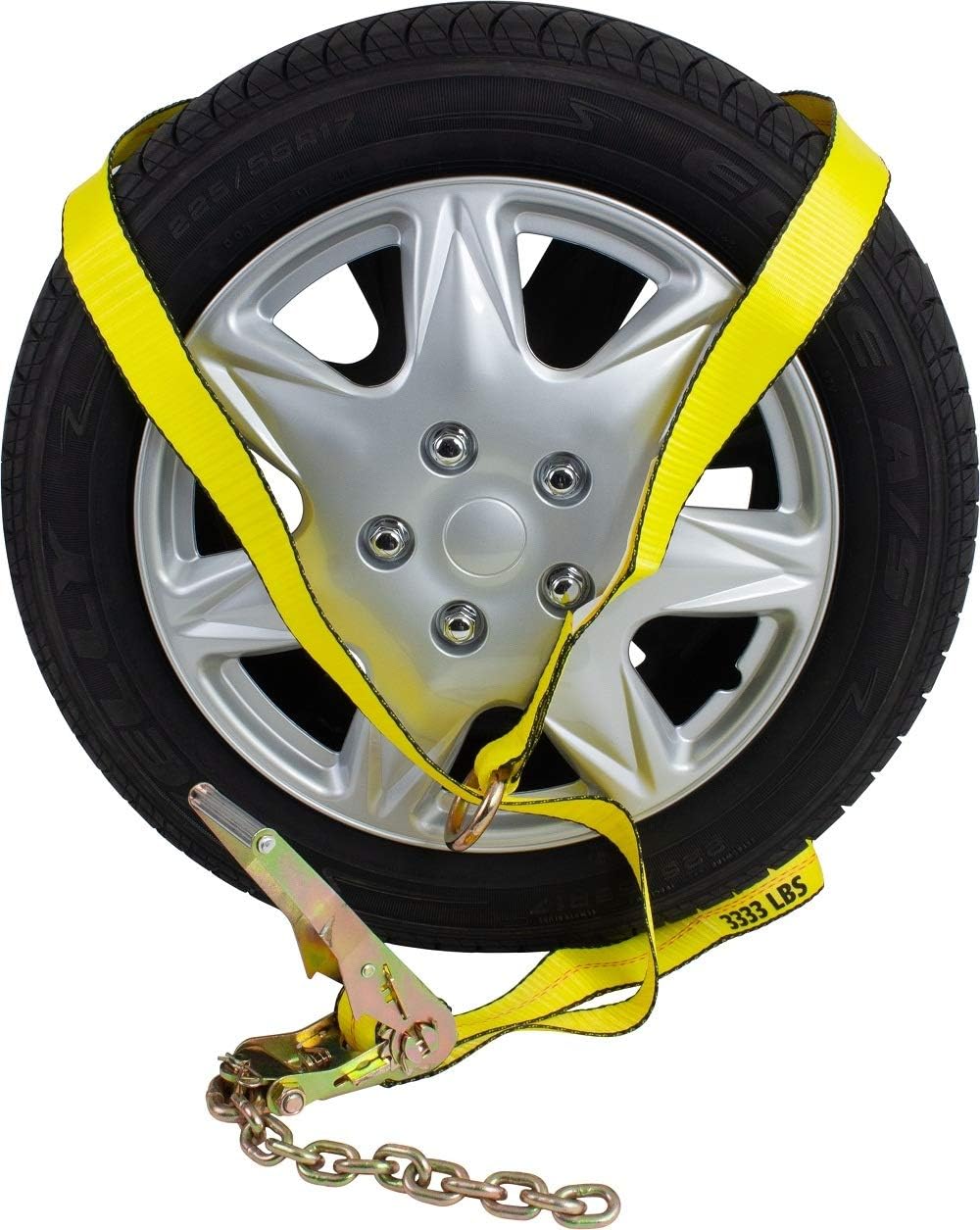 (4 Pack) 2 x 12' Ratchet Strap with Chain Anchor K268
