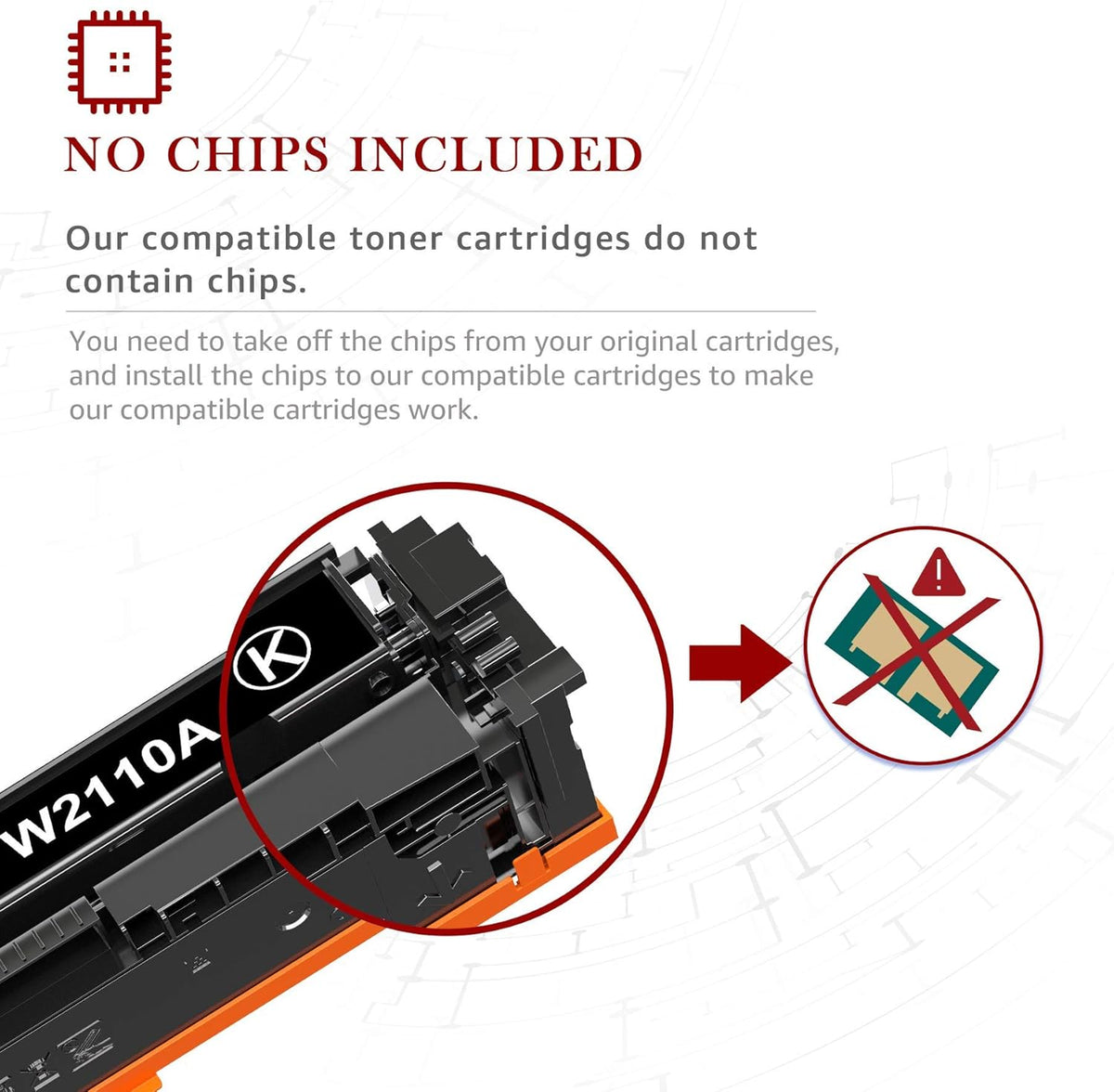 Compatible Toner Cartridge 4-Pack for HP 206A 206X W2110A W2110X M72517