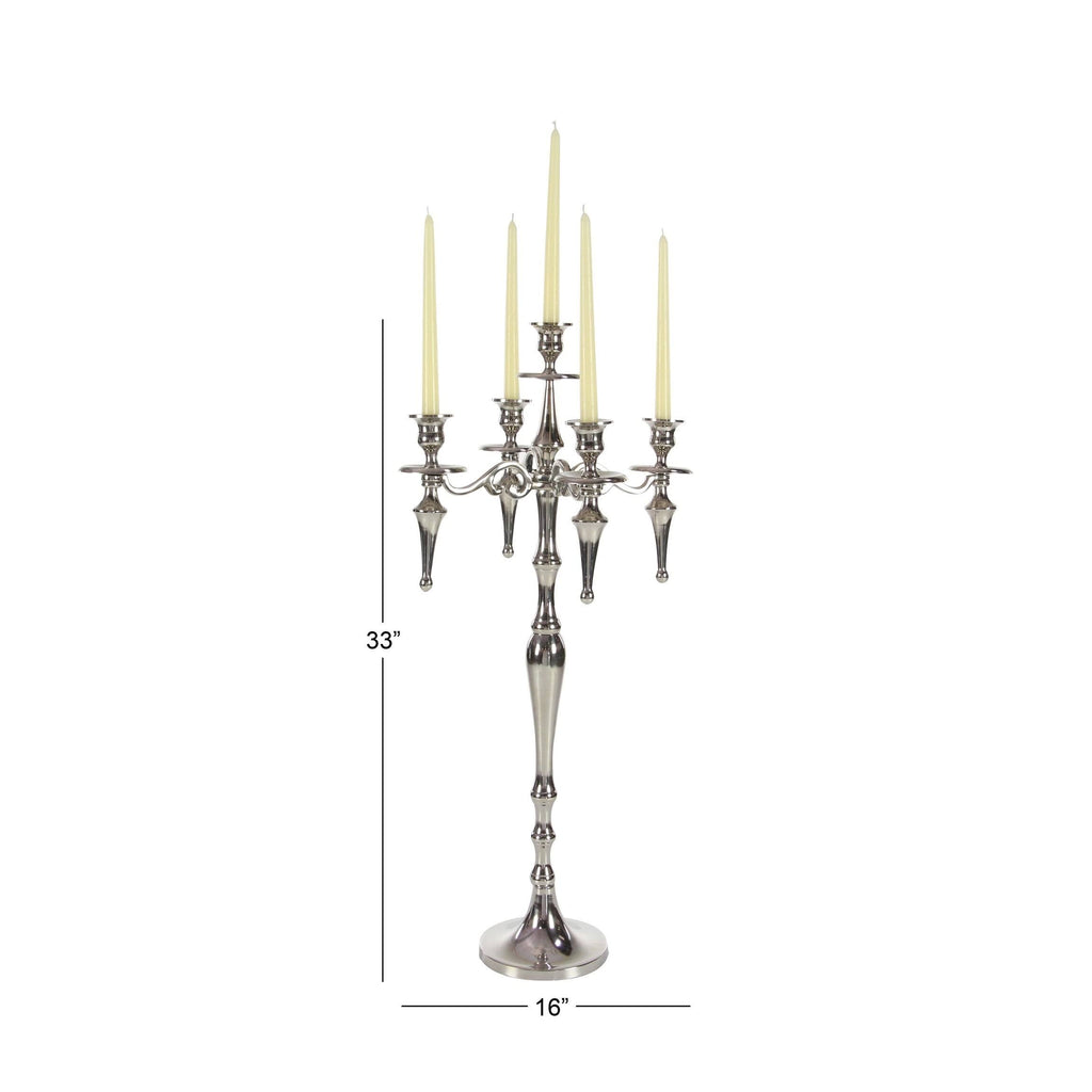 Aluminum Candelabra 16 Inches Wide 33 Inches High G1902