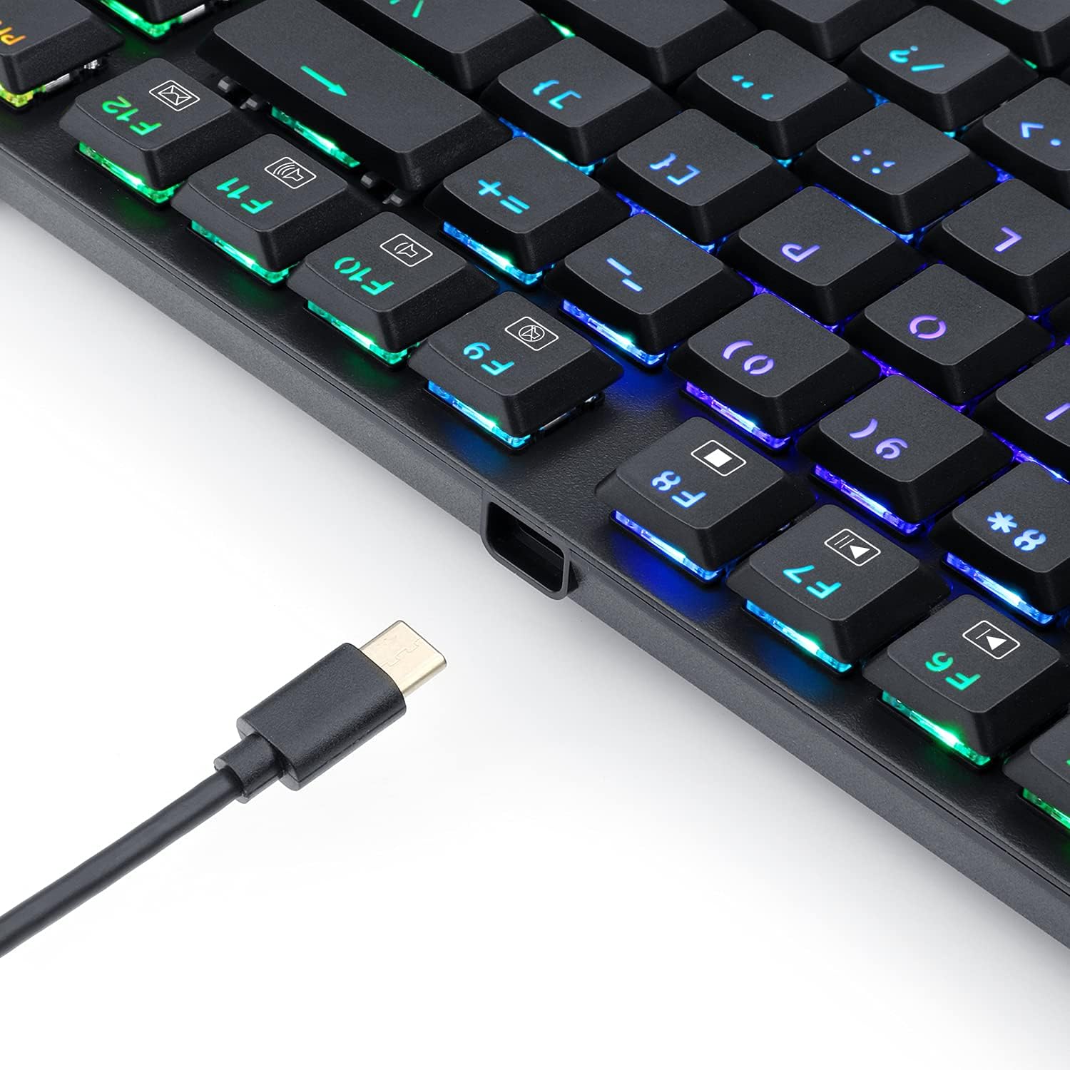Wireless Mechanical Gaming Keyboard, RGB Backlit, TKL 87 Keys V635