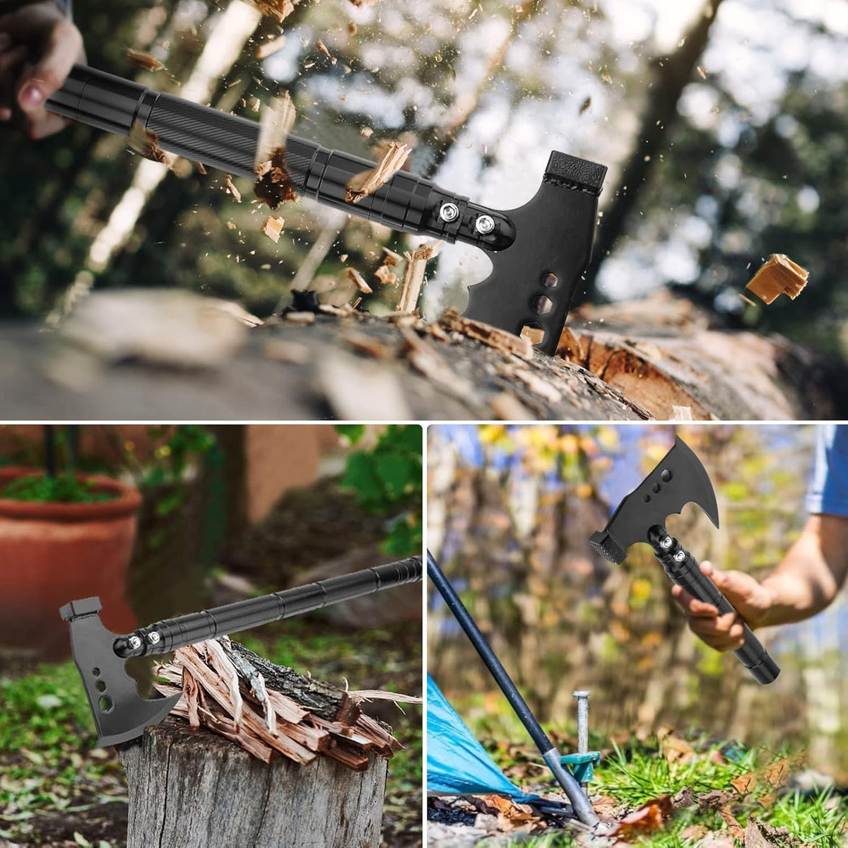 Folding Survival Shovel Multi-Tool with Storage Bag L275
