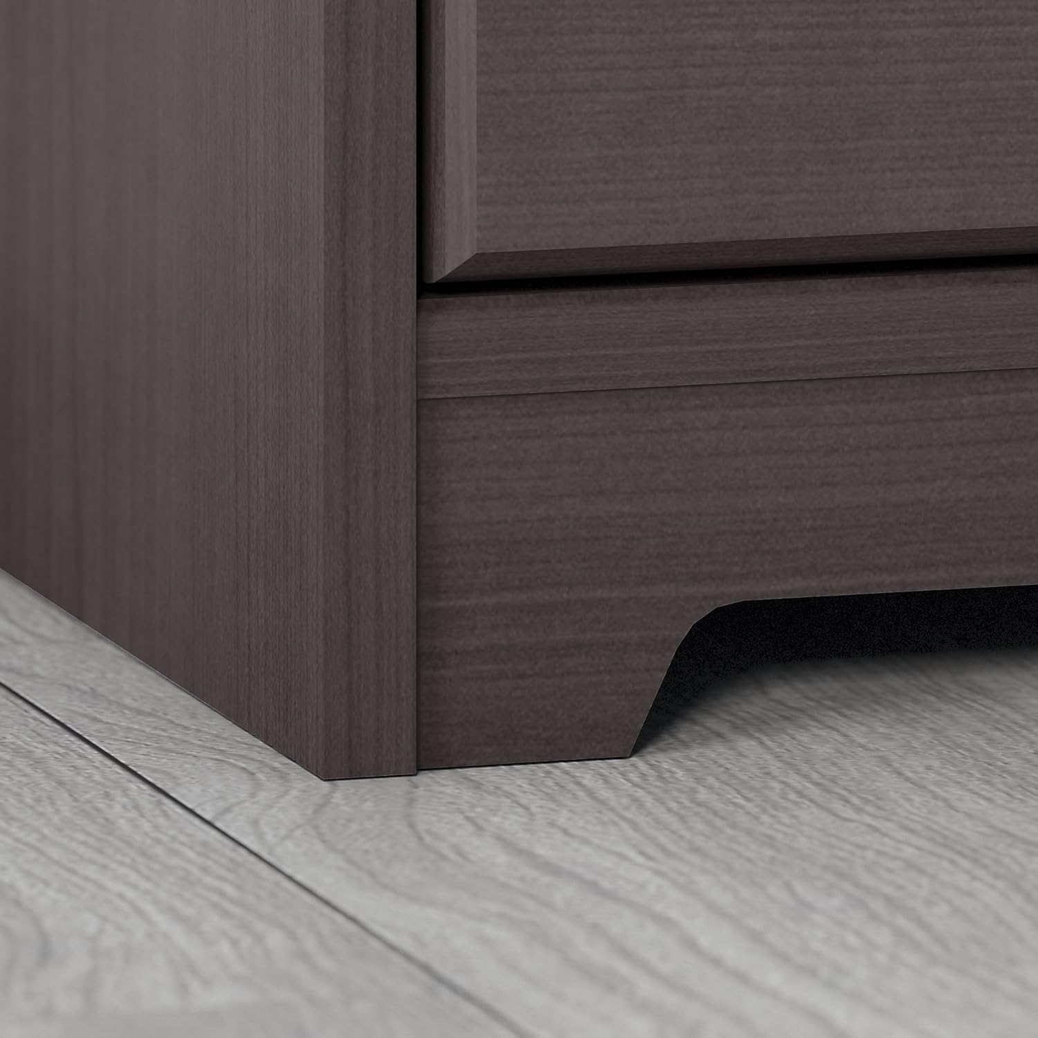 2 Drawer Lateral File Cabinet, Heather Gray E856